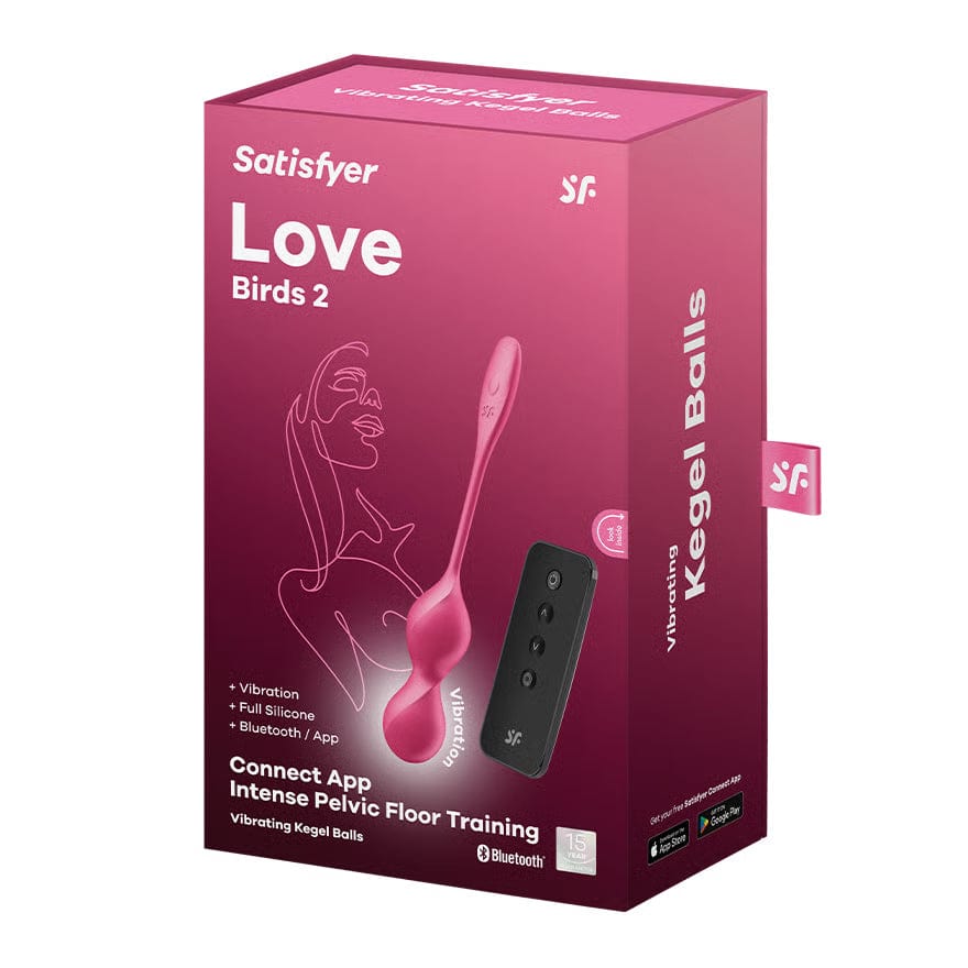 Satisfyer - Love Birds 2 App-Controlled Pelvic Training Kegel Balls (Pink) STF1305 CherryAffairs