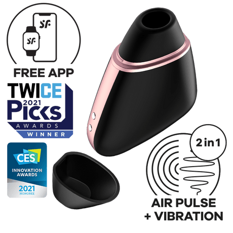 Satisfyer - Love Triangle App-Controlled Clitoral Air Stimulator Vibrator CherryAffairs