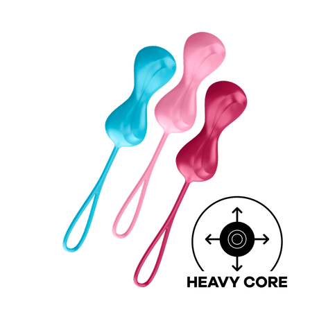 Satisfyer - Power Balls 3 Pieces Kegel Training Set (Multi Colour) STF1046 CherryAffairs