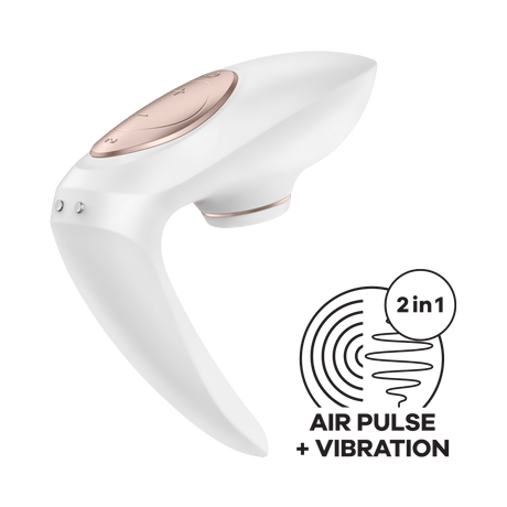 Satisfyer - Pro 4 Couples' Vibrator (White) STF1008 CherryAffairs