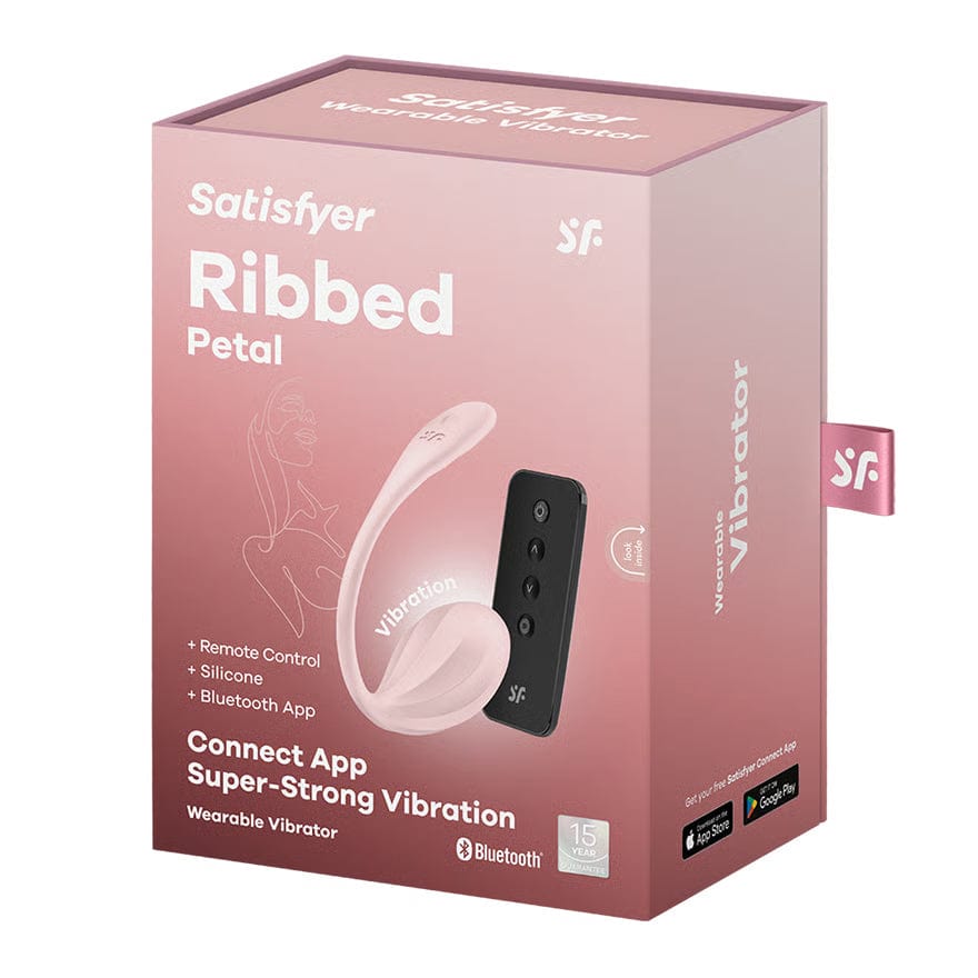 Satisfyer - Ribbed Petal App-Controlled Wearable Egg Vibrator CherryAffairs