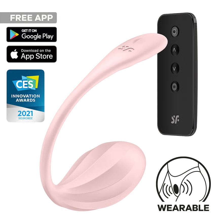 Satisfyer - Ribbed Petal App-Controlled Wearable Egg Vibrator CherryAffairs