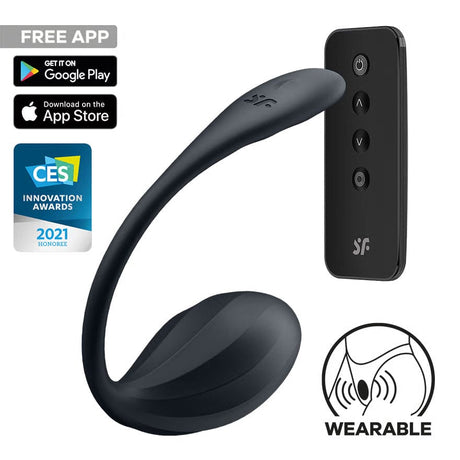 Satisfyer - Ribbed Petal App-Controlled Wearable Egg Vibrator CherryAffairs