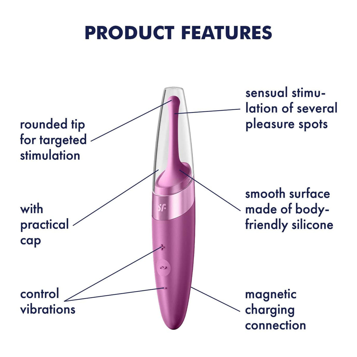 Satisfyer - Twirling Delight Precise Clit Massager CherryAffairs