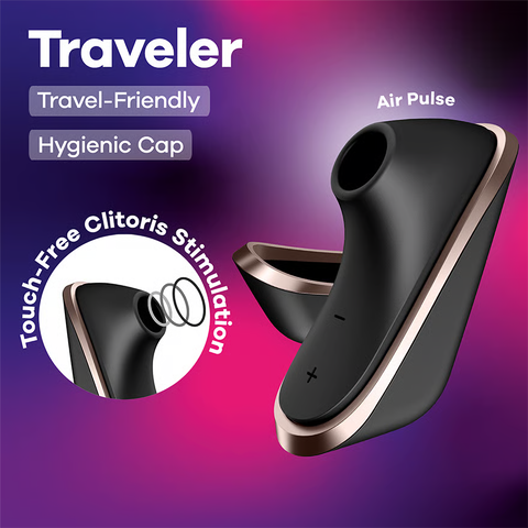 Satisfyer - Pro Traveler 陰蒂氣流刺激器(黑色)