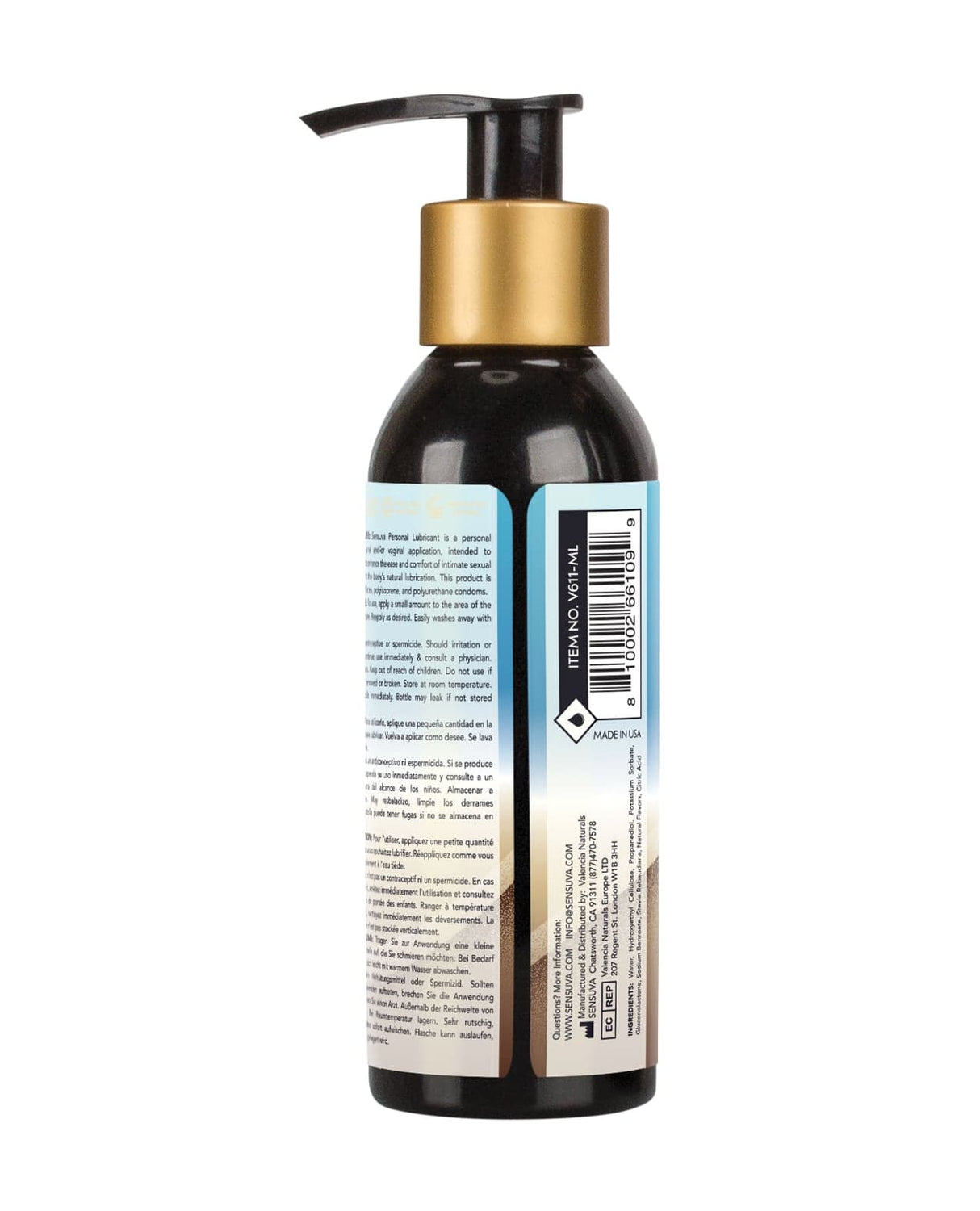 Sensuva - Natural Exotic Coconut Water Based Personal Lubricant 125 ml SV1039 CherryAffairs