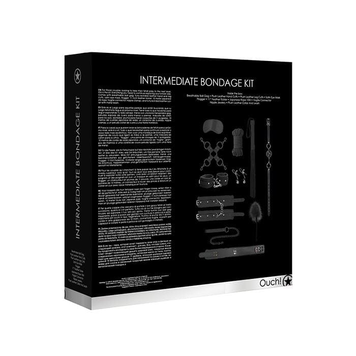 Shots - Ouch Intermediate Bondage Kit (Black) ST1095 CherryAffairs