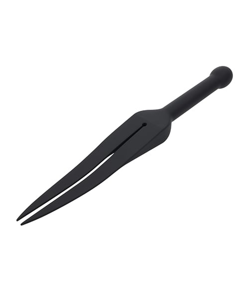 Sportsheets - Edge Silicone Tawse Double Tail Impact Paddle (Black) SS1083 CherryAffairs