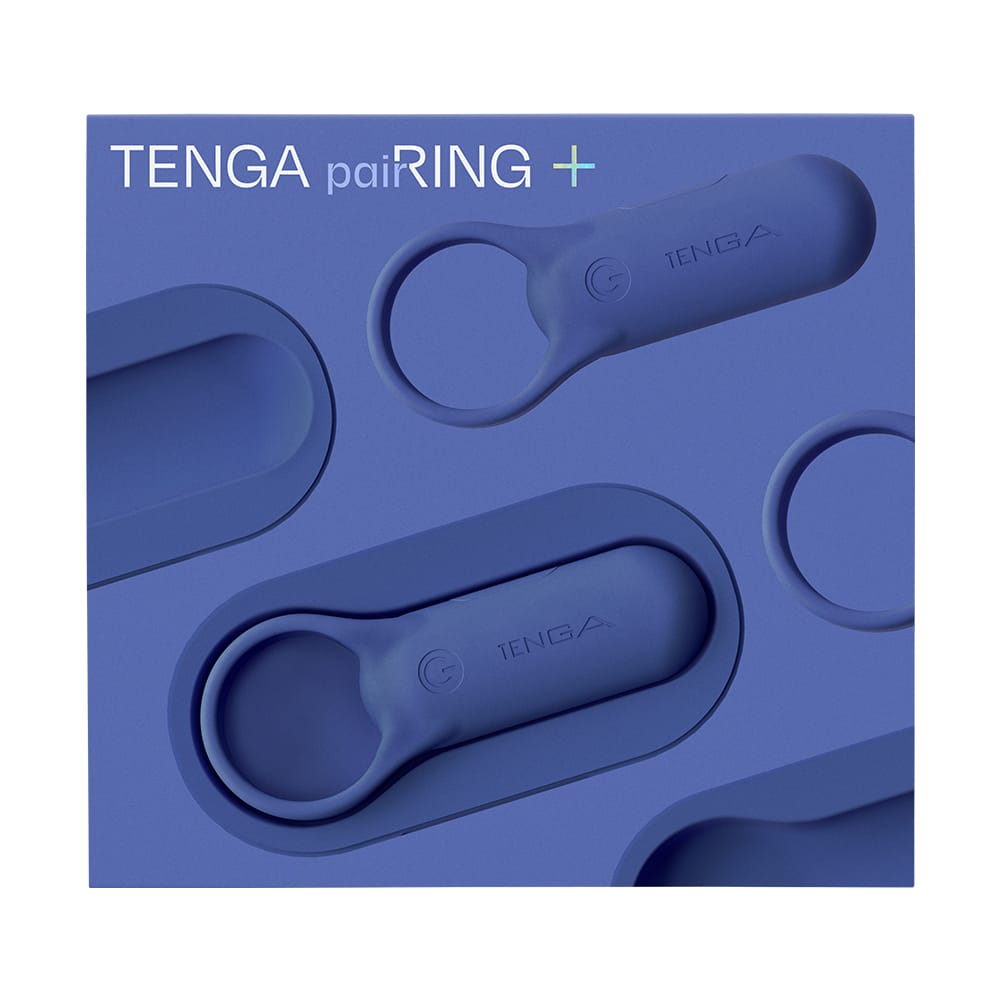 Tenga - Pairing Plus Vibrating Silicone Cock Ring CherryAffairs