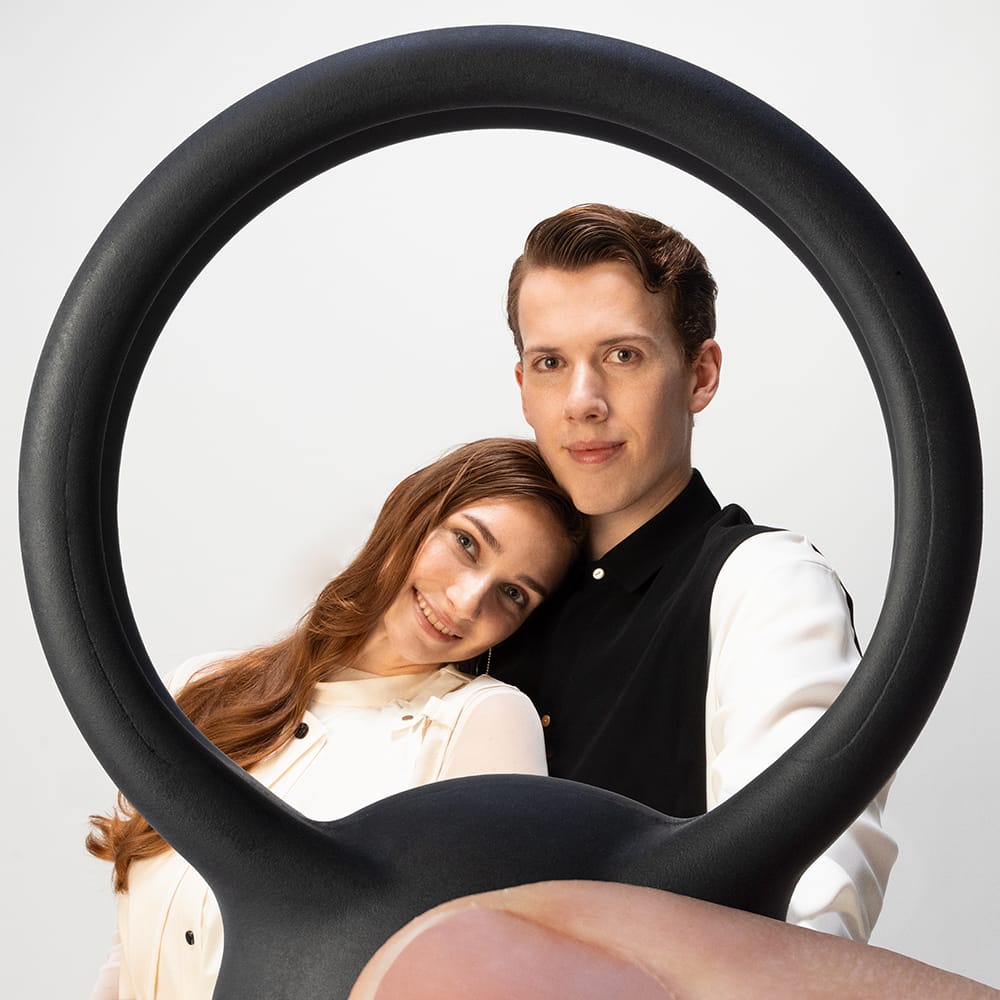 Tenga - Pairing Vibrating Silicone Cock Ring CherryAffairs