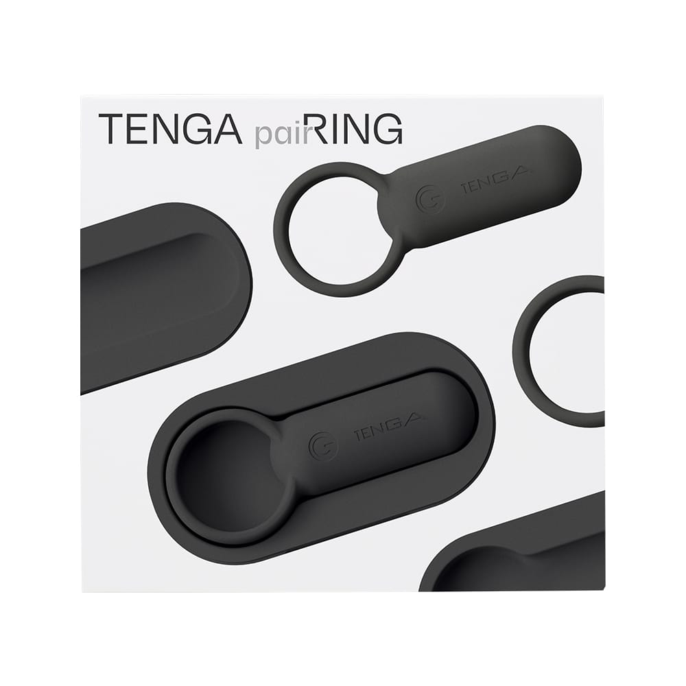 Tenga - Pairing Vibrating Silicone Cock Ring CherryAffairs