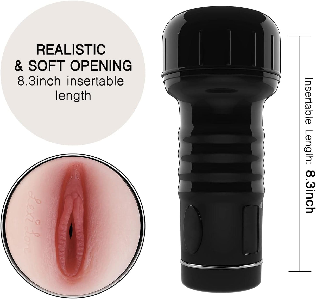 Tracy's Dog - Signature Stroker Lexi Lore Male Masturbator (Beige) TRD1039 CherryAffairs