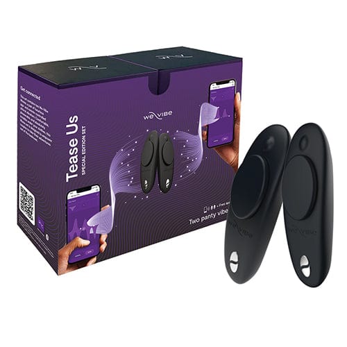 WE VIBE - Tease us Set Box 2x Moxie+ Panty Vibrator Couples Set (Black)