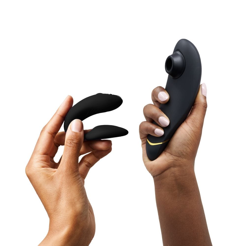 Womanizer - Golden Moments Limited Edition Collection Premium 2+ We Vibe Chorus Couples Set (Black) WM1079 CherryAffairs