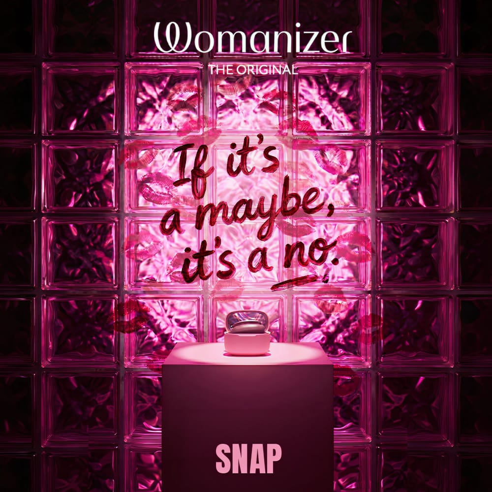 Womanizer - Snap Portable Clitoral Air Stimulator (Crushed Berry) WM1096 CherryAffairs