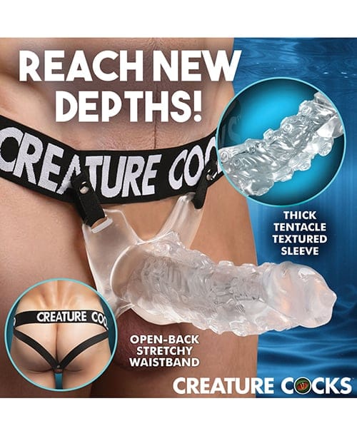 XR Brands - Creature Cocks King Kraken Hollow Strap On with Harness XR1101 CherryAffairs