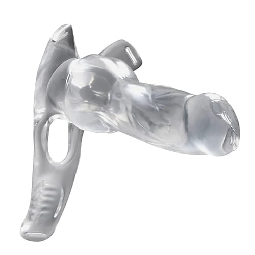 XR - Creature Cocks Snow Wolf Hollow Strap On with Harness (Clear) XR1098 CherryAffairs