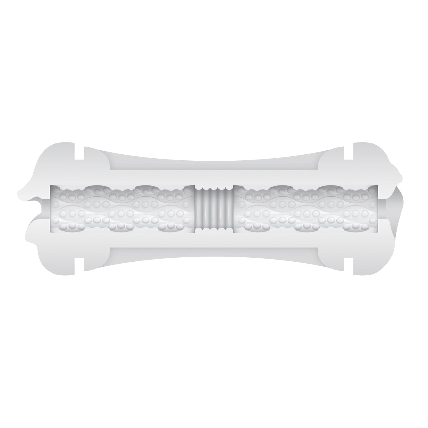Zero Tolerance - Double Dip Squishy Realistic Double Soft Stroker Masturbator (White) ZR1052 CherryAffairs