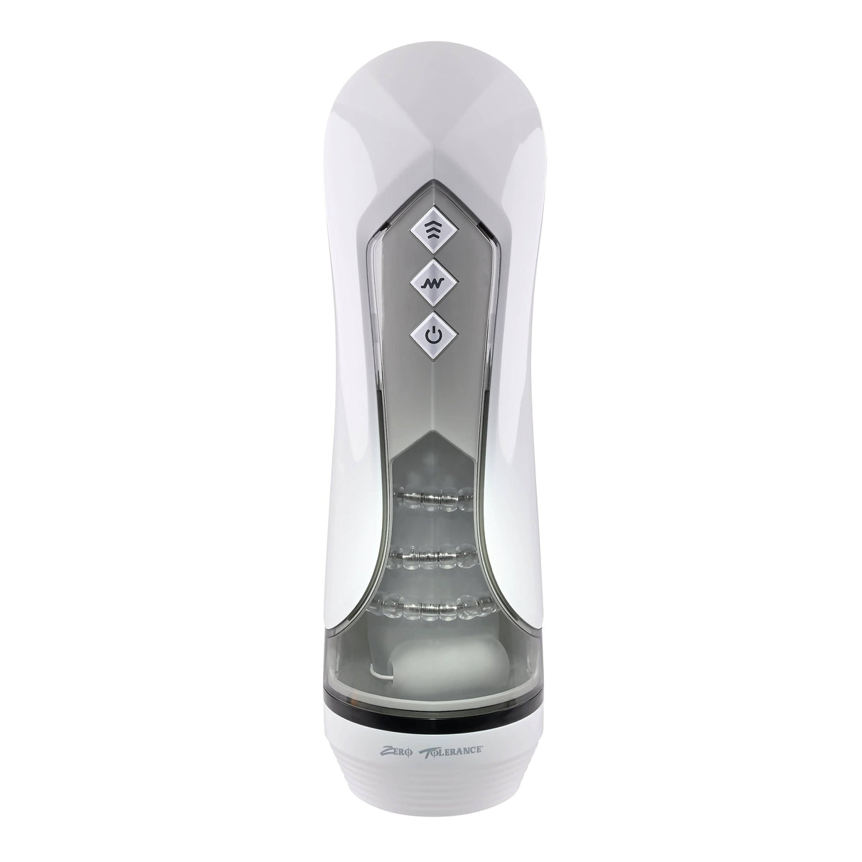 Zero Tolerance - Stroking Buddy Vibrating Stroker Masturbator (White) ZR1063 CherryAffairs