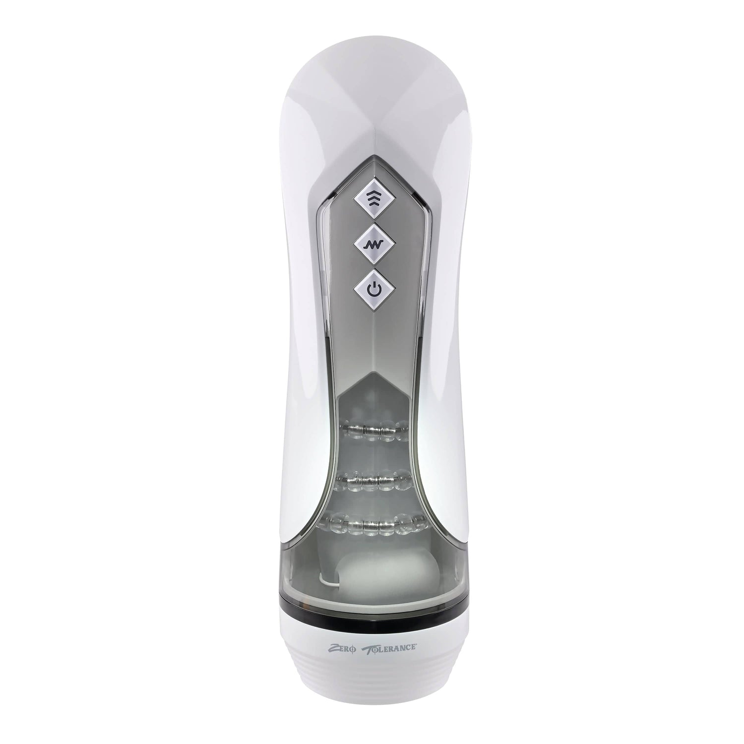 Zero Tolerance - Stroking Buddy Vibrating Stroker Masturbator (White) ZR1063 CherryAffairs
