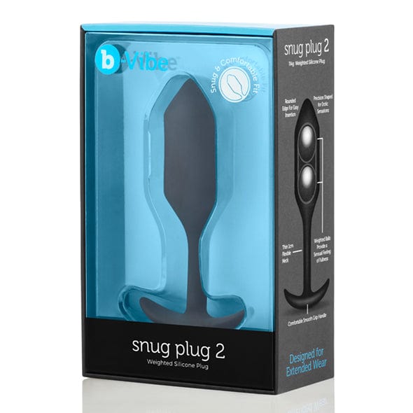 B-Vibe - Snug Plug Weighted Silicone Anal Plug Black 4890808196748 Anal Plug (Non Vibration)