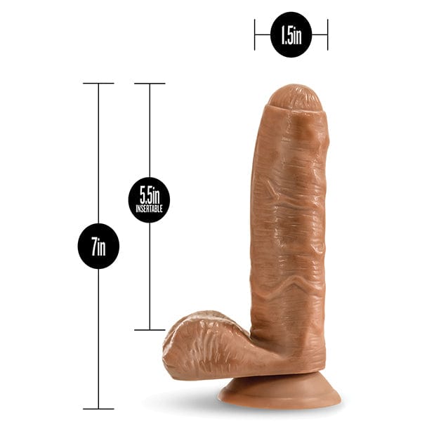 Blush Novelties - Loverboy Derek the Bartender Realistic Dildo with Balls 7" (Mocha) BN1135 CherryAffairs