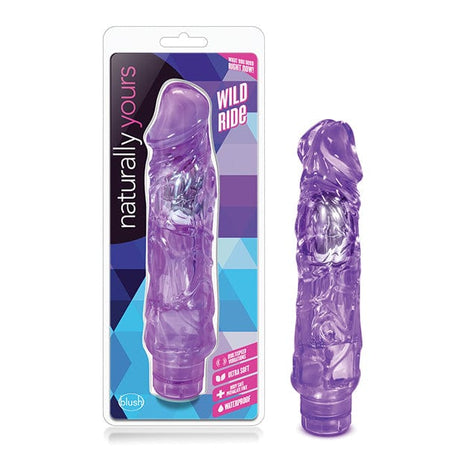 Blush Novelties - Naturally Yours Wild Ride Realistic Vibrating Dildo 9" BN1126 CherryAffairs