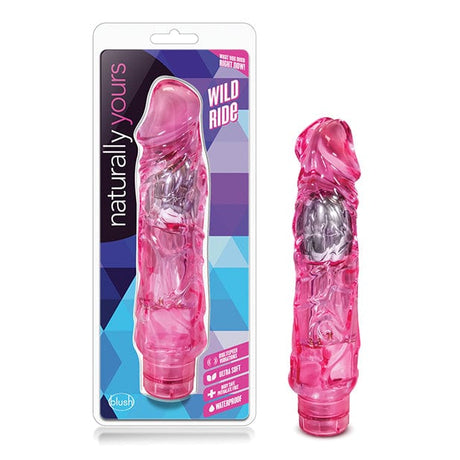 Blush Novelties - Naturally Yours Wild Ride Realistic Vibrating Dildo 9" BN1125 CherryAffairs