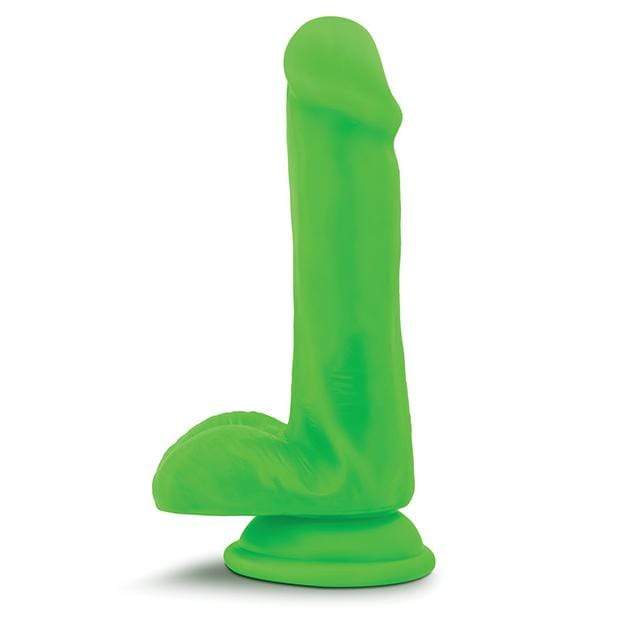 Blush Novelties - Neo Dual Density Realistic Cock with Balls 6" (Green) Realistic Dildo with suction cup (Non Vibration)