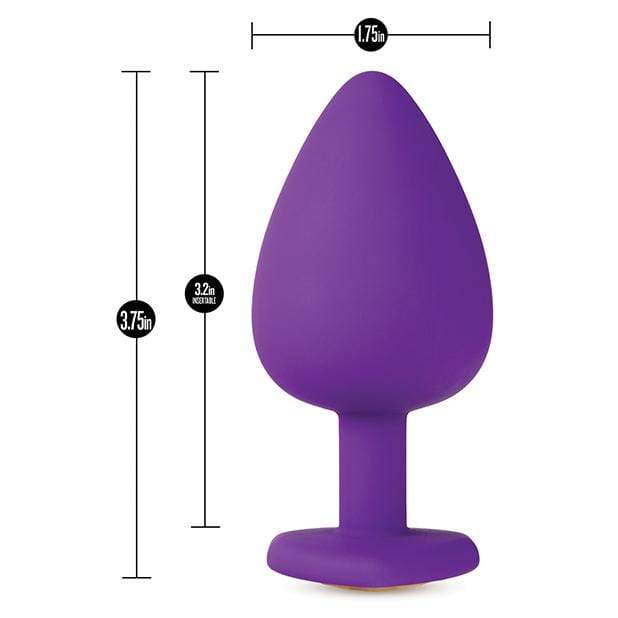 Blush Novelties - Temptasia Bling Anal Plug with Gem Medium & Large CherryAffairs