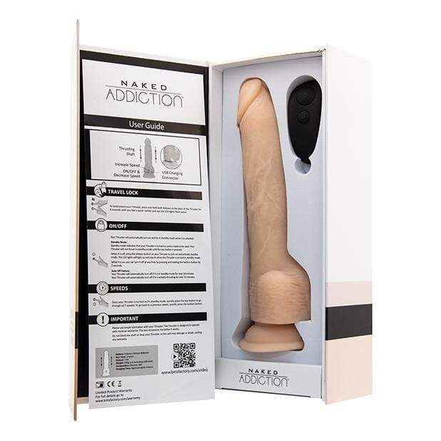 BMS - Naked Addiction Thrusting Dong 9" (Beige) BMS1019 CherryAffairs