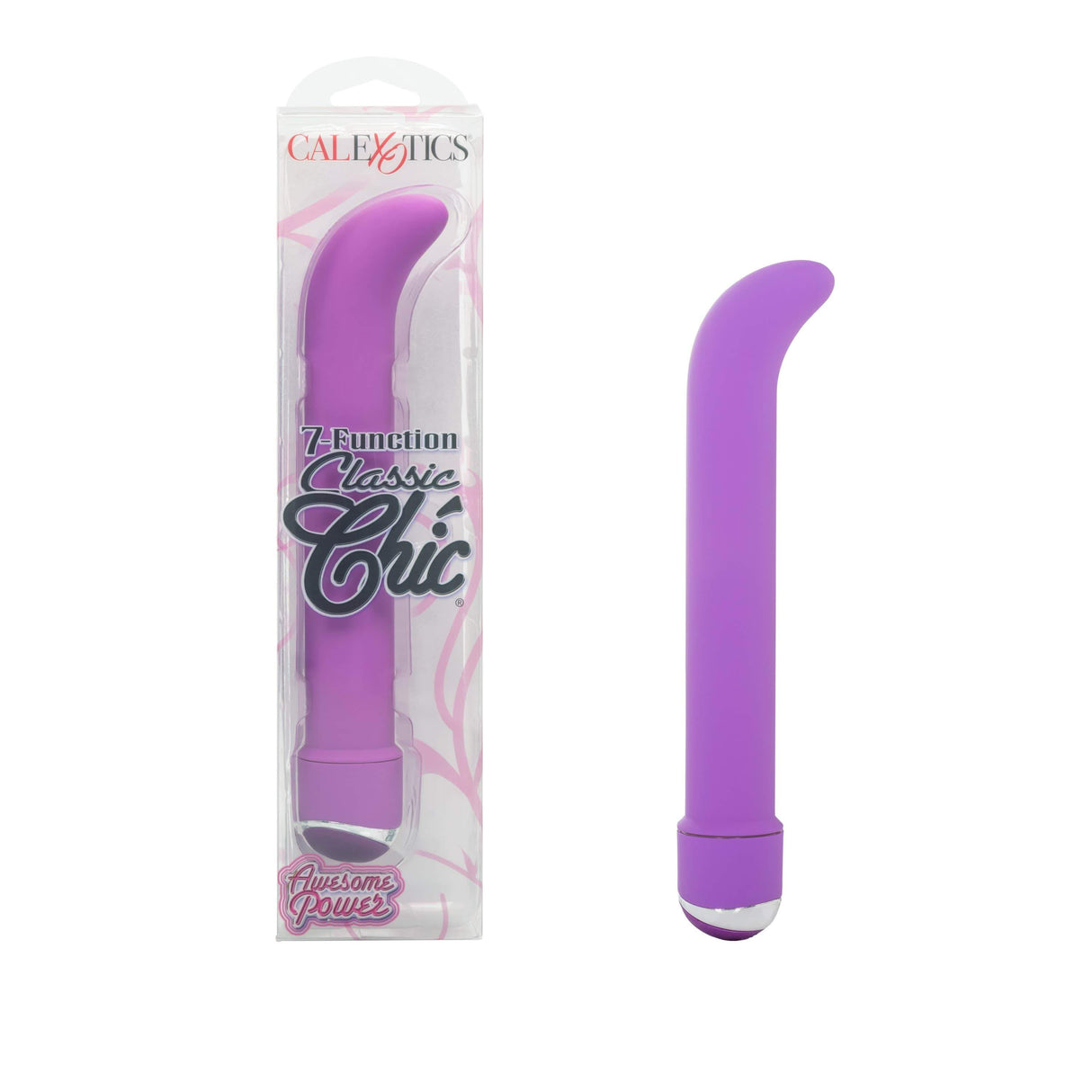 California Exotics - 7 Function Classic Chic Standard G Spot Vibrator (Purple) CE1773 CherryAffairs