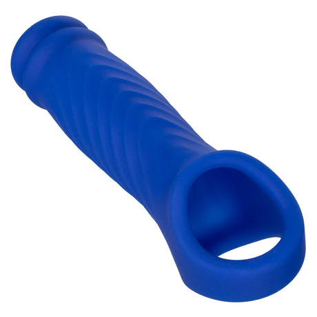 California Exotics - Admiral Liquid Silicone Wave Extension Cock Sleeve (Blue) CE1969 CherryAffairs