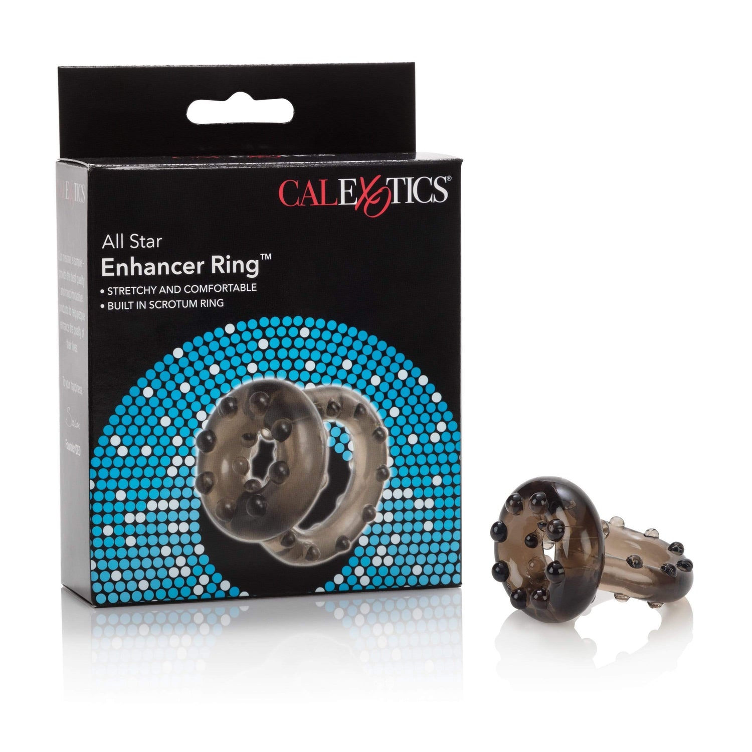 California Exotics - All Star Enhancer Cock Ring (Black) CE1387 CherryAffairs