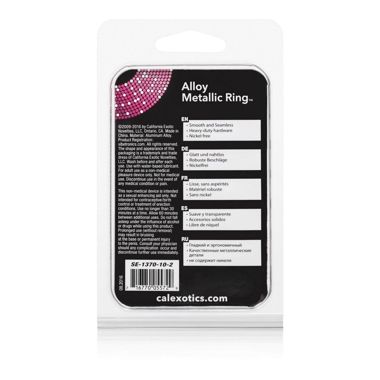 California Exotics - Alloy Metallic Cock Ring CherryAffairs