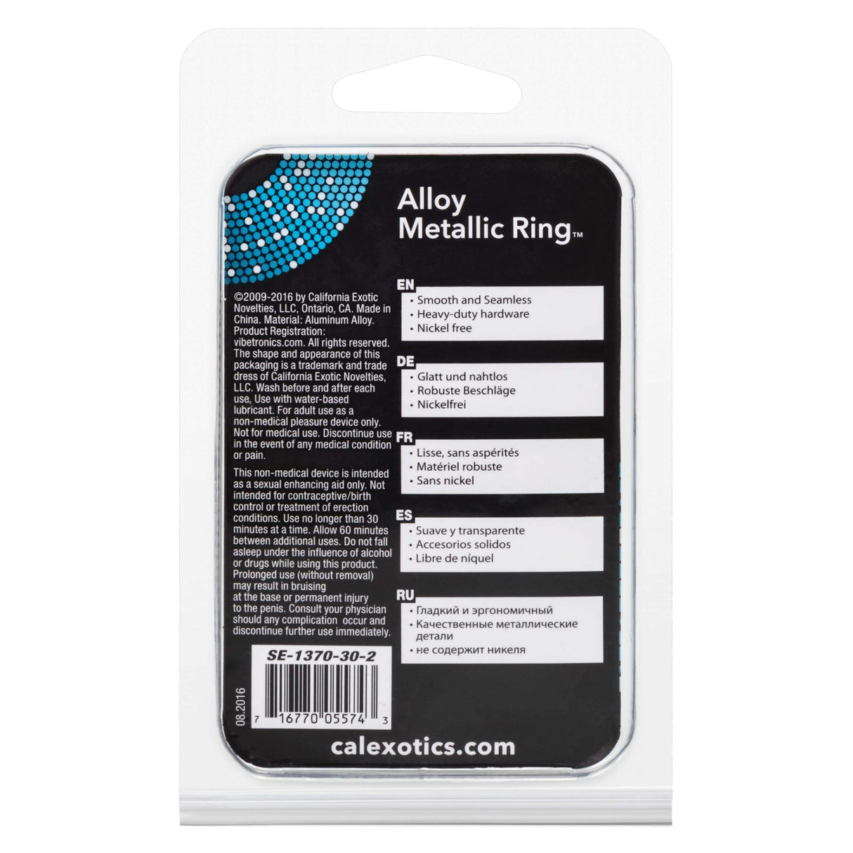 California Exotics - Alloy Metallic Cock Ring    Metal Cock Ring (Non Vibration)