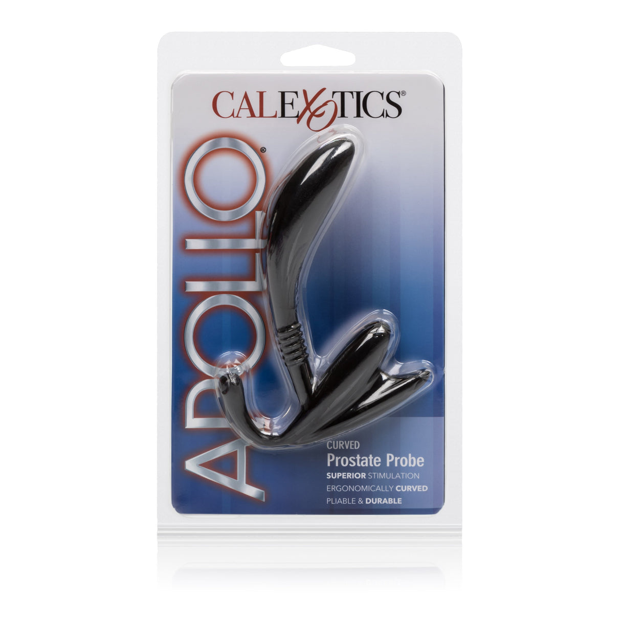 California Exotics - Apollo Curved Prostate Probe Massager (Black) CE1572 CherryAffairs