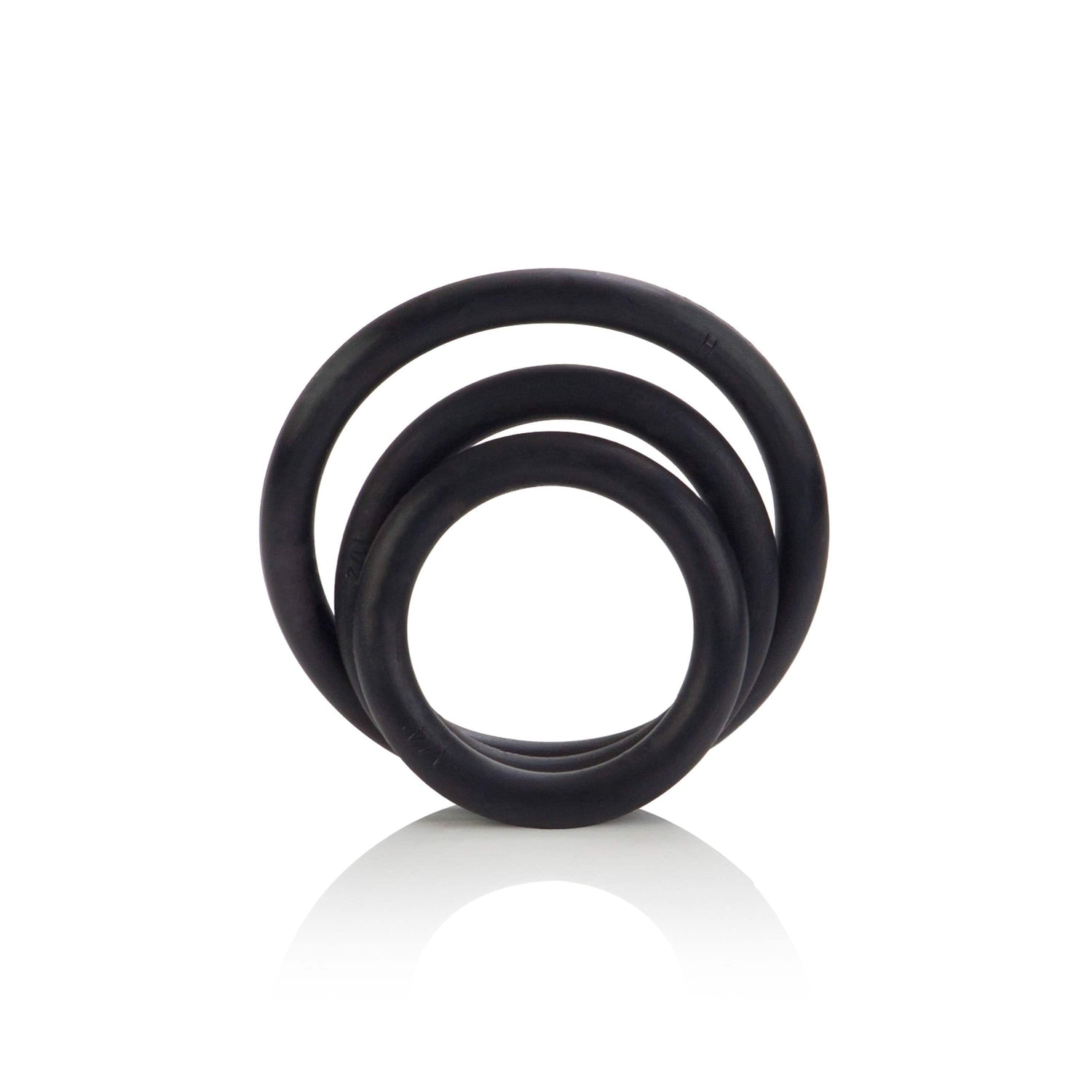 California Exotics - Black Rubber Ring Set (Black) CE1383 CherryAffairs