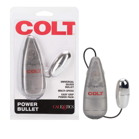 California Exotics - COLT Multi Speed Power Pak Bullet with Remote (Silver)    Wired Remote Control Egg (Vibration) Non Rechargeable