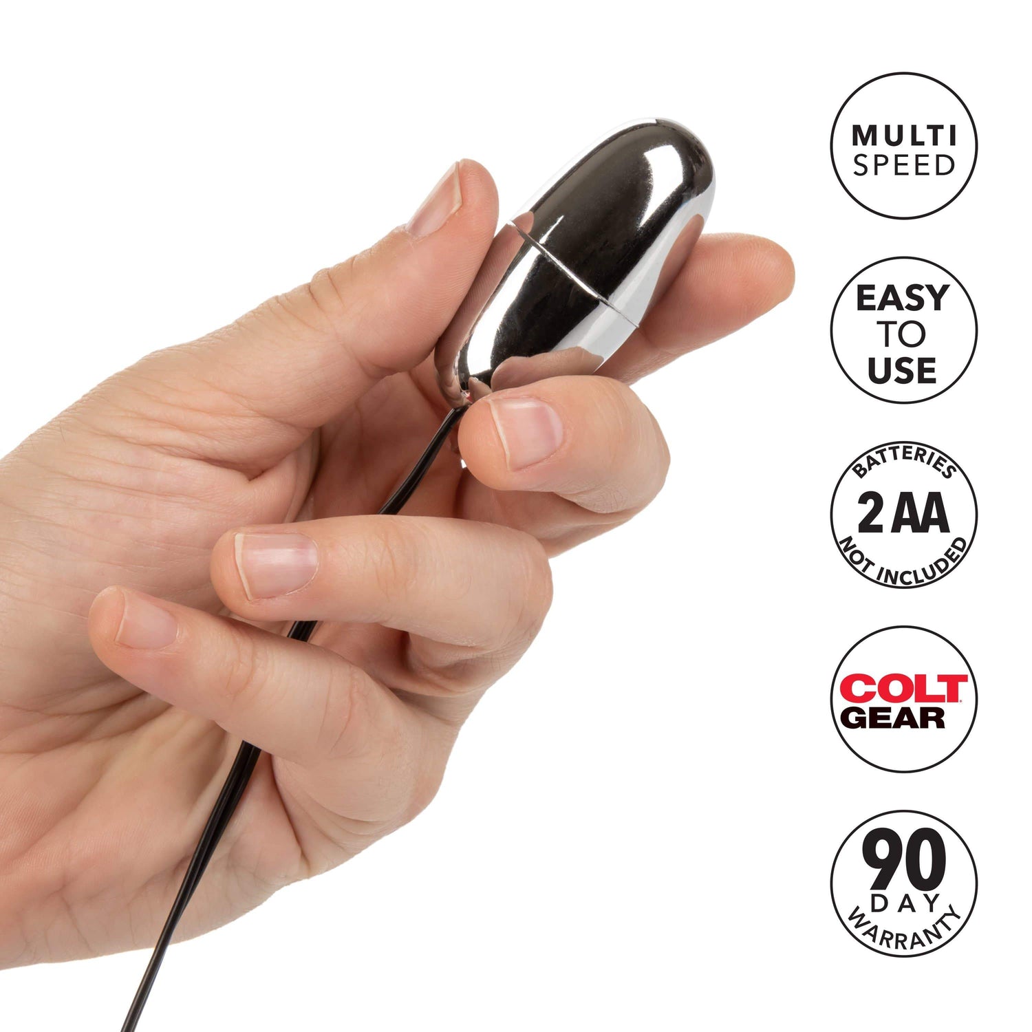 California Exotics - COLT Multi Speed Power Pak Bullet with Remote (Silver) CE1858 CherryAffairs