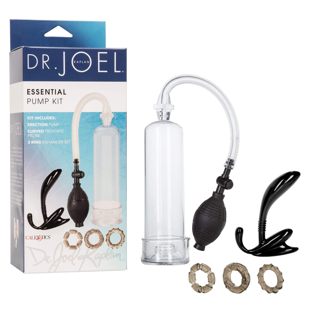 California Exotics - Dr Joel Kaplan Essential Penis Pump Kit (Clear)    Penis Pump (Non Vibration)