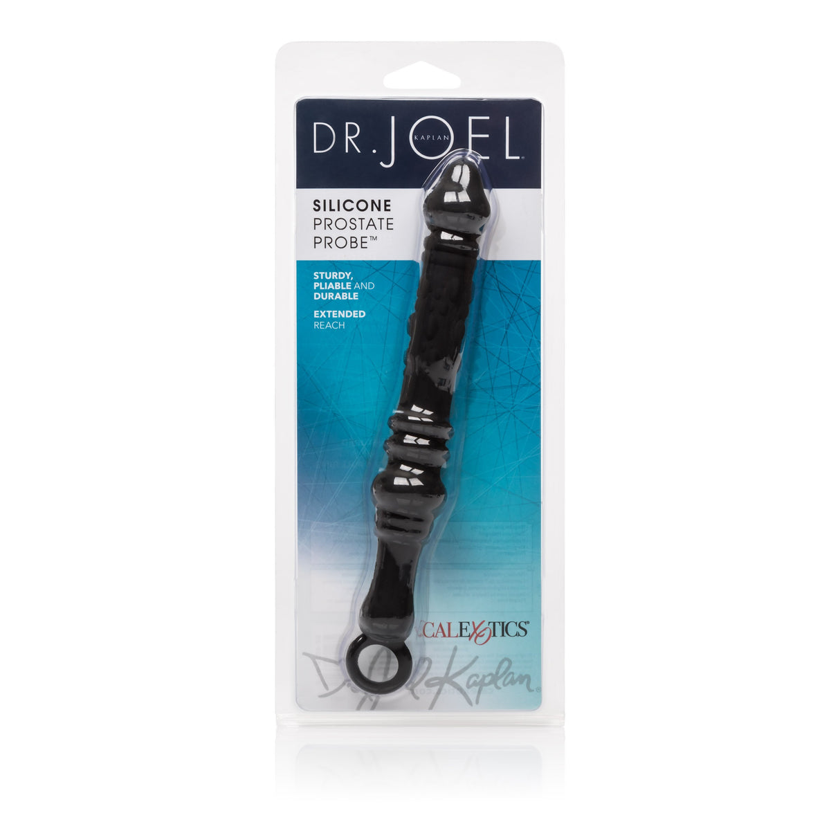 California Exotics - Dr Joel Kaplan Silicone Prostate Probe Massager (Black) CE1465 CherryAffairs