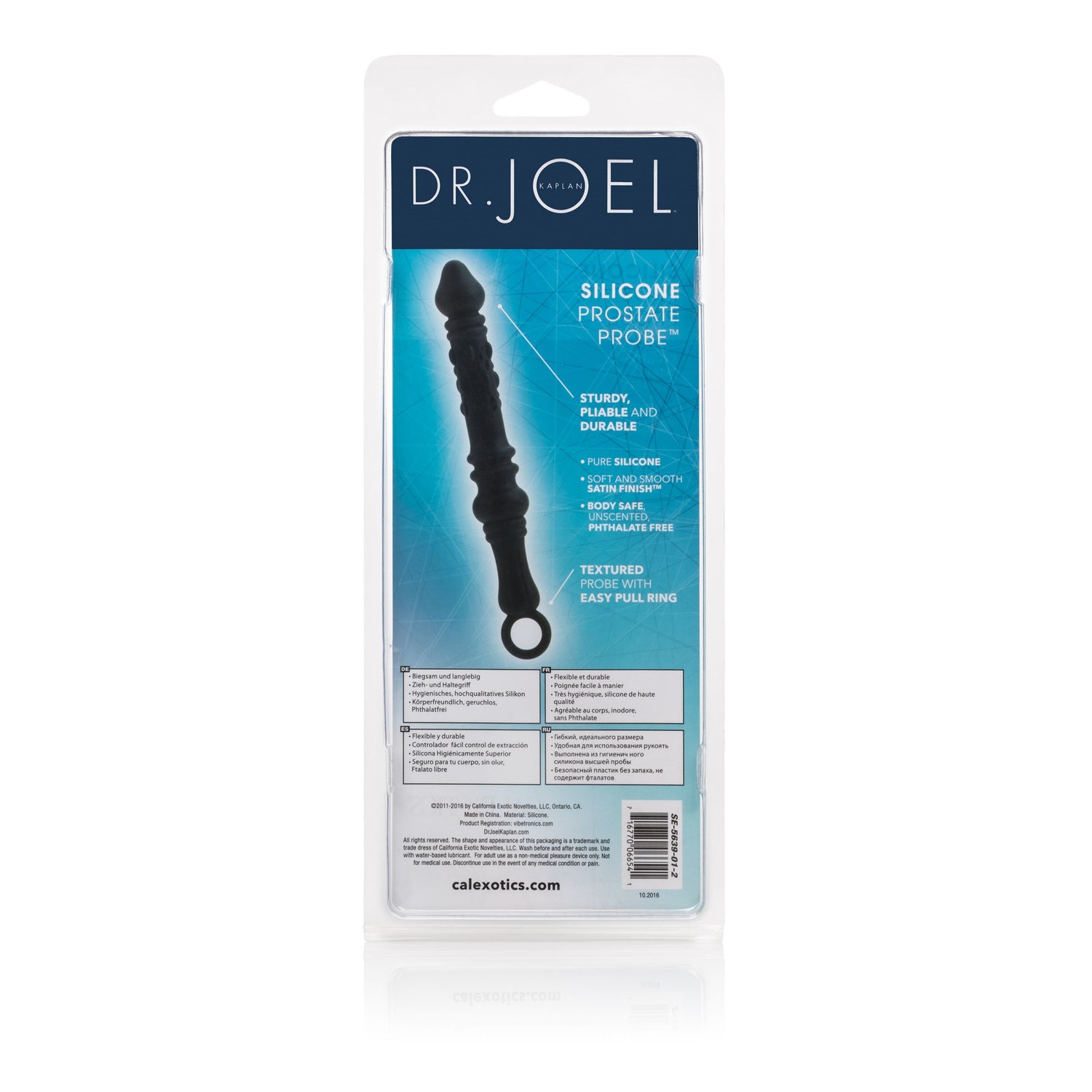 California Exotics - Dr Joel Kaplan Silicone Prostate Probe Massager (Black) CE1465 CherryAffairs