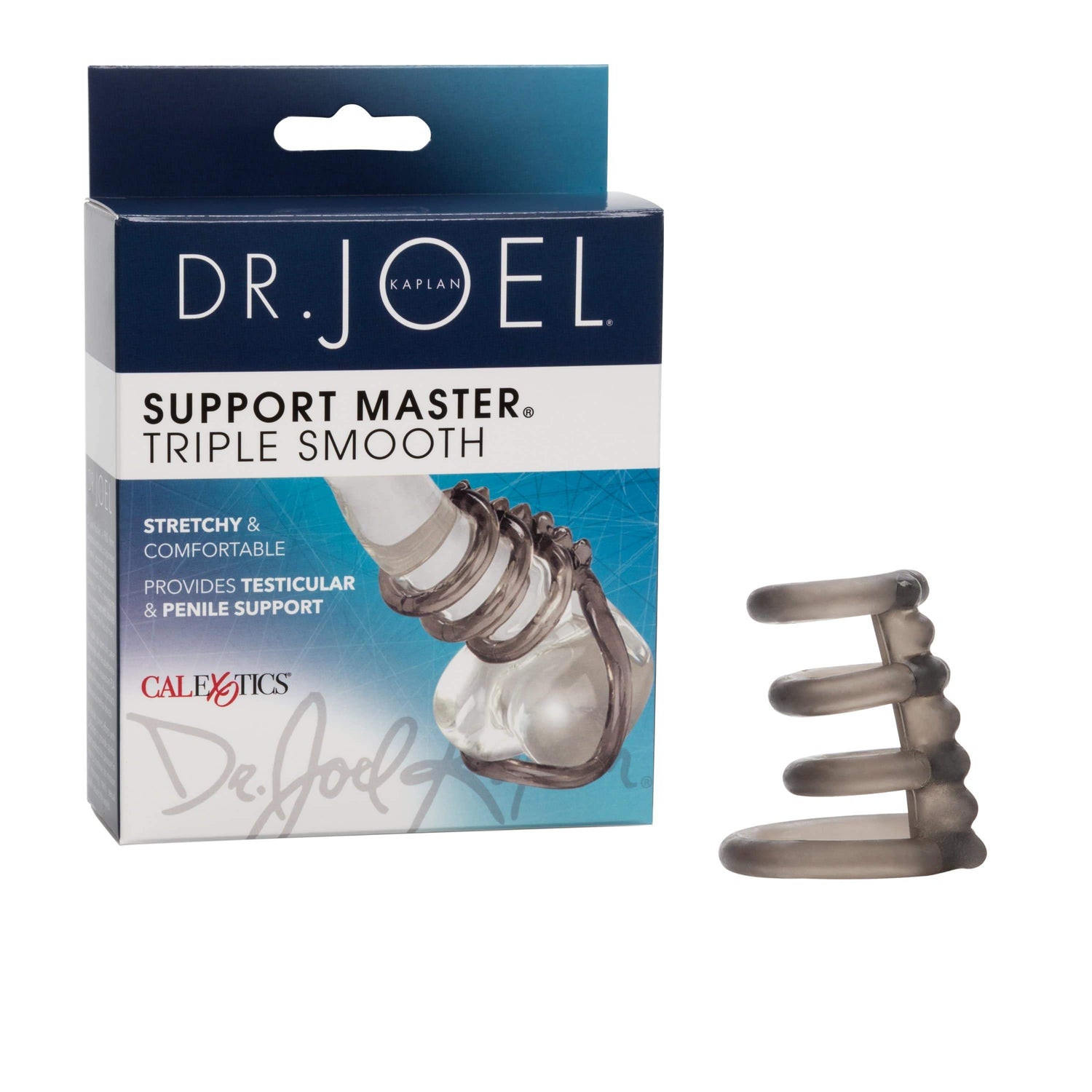 California Exotics - Dr Joel Kaplan Support Master Triple Smooth Cock Cage (Grey) CE1840 CherryAffairs