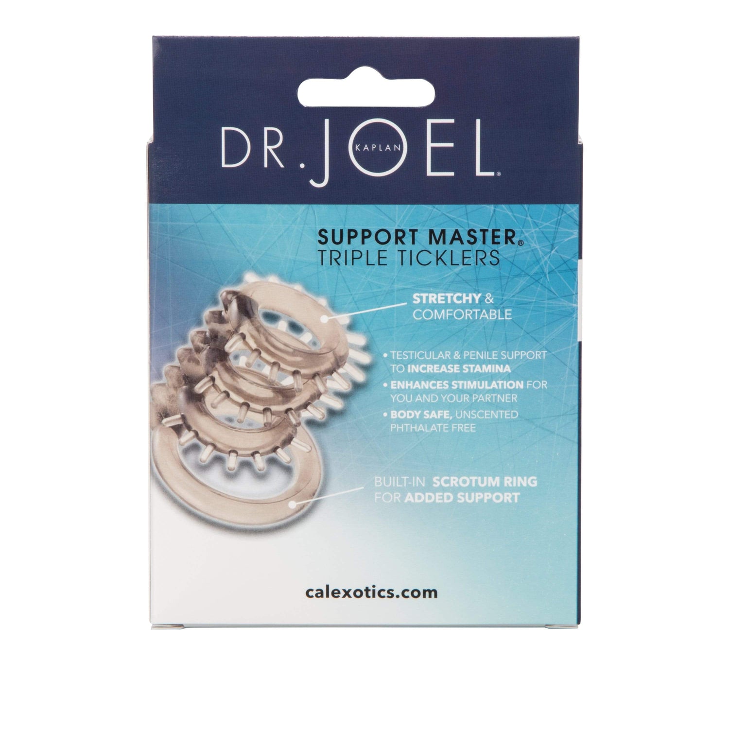 California Exotics - Dr Joel Kaplan Support Master Triple Ticklers Cock Cage (Grey) CE1841 CherryAffairs