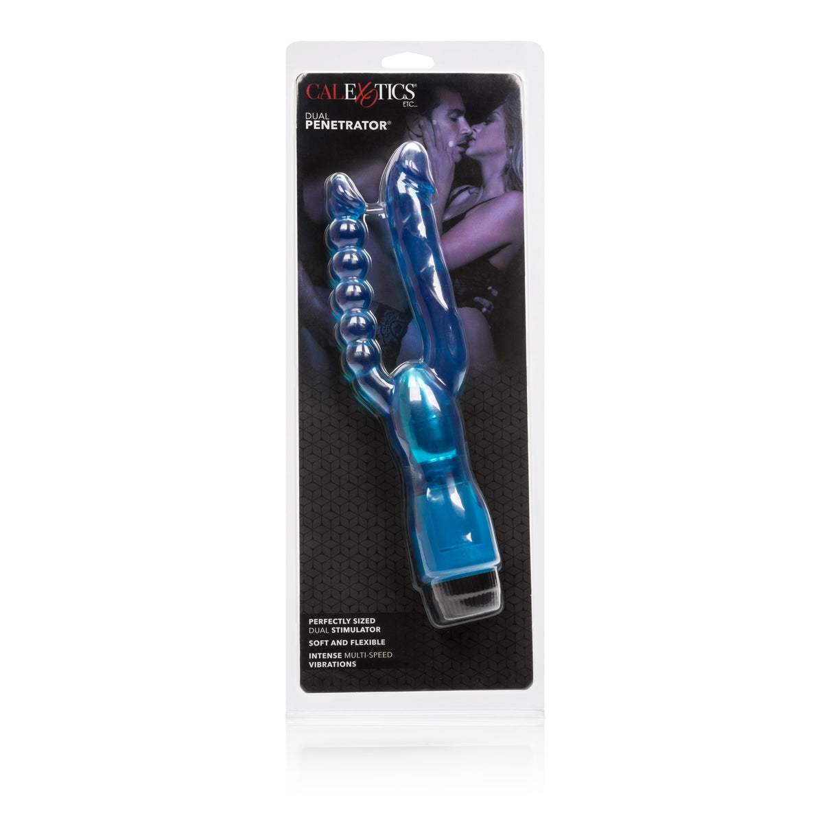 California Exotics - Dual Penetrator Vibrator (Blue) CE1476 CherryAffairs
