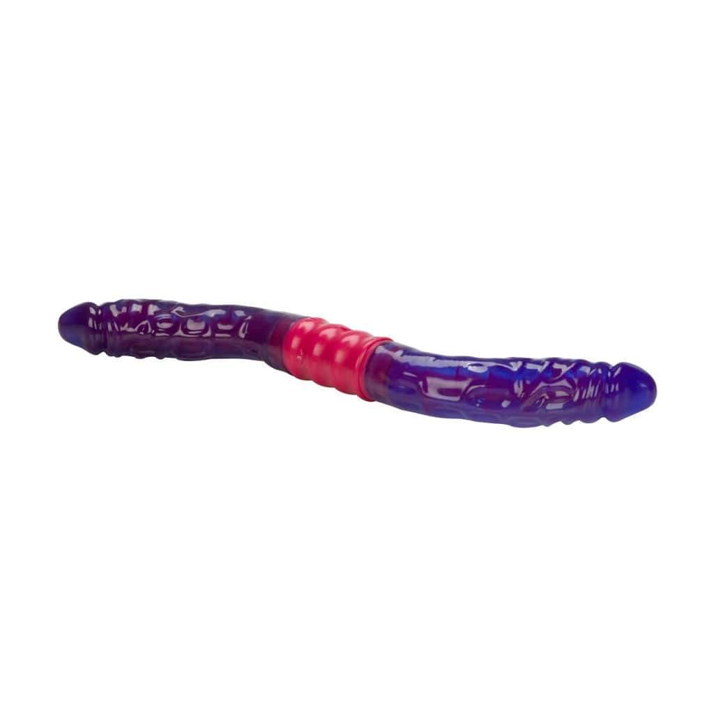 California Exotics - Dual Vibrating Flexi Double Dong 15" (Purple)    Double Dildo (Non Vibration)