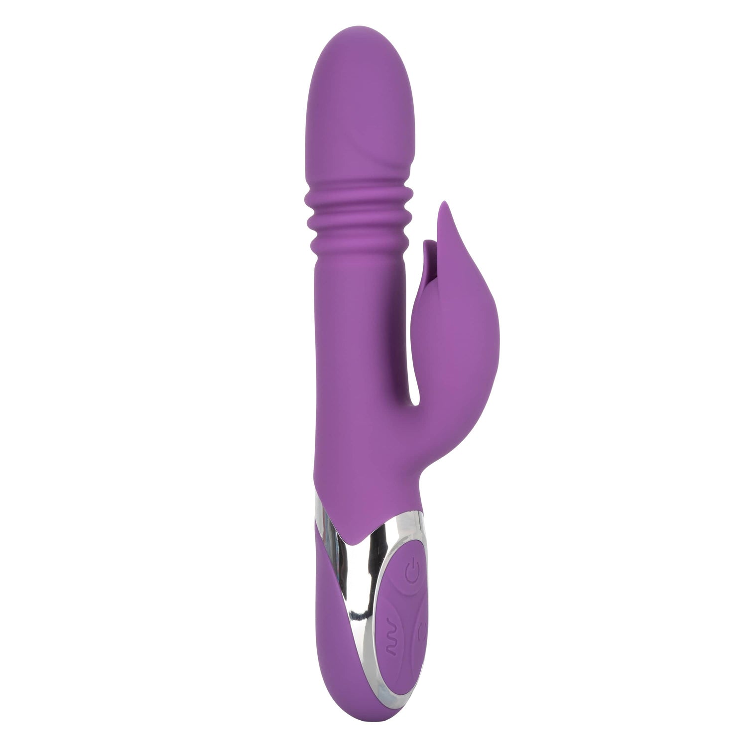 California Exotics - Enchanted Kisser Thrusting Rabbit Vibrator (Purple) CE1919 CherryAffairs