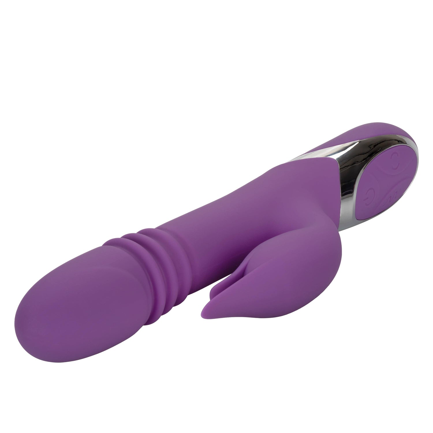 California Exotics - Enchanted Kisser Thrusting Rabbit Vibrator (Purple) CE1919 CherryAffairs