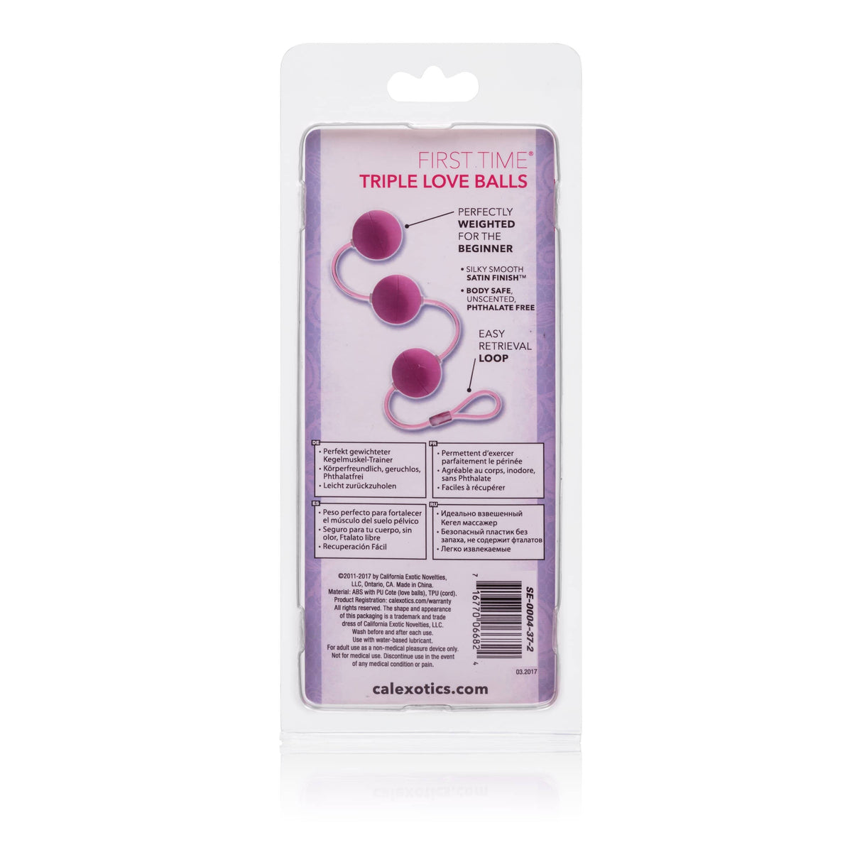 California Exotics - First Time Triple Love Kegel Balls (Pink) CE1577 CherryAffairs
